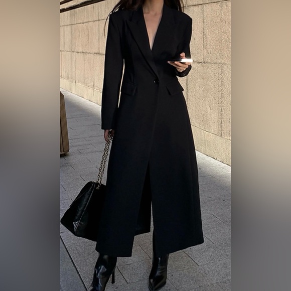 Commense Collar Pocket Blazer Coat - Picture 3 of 8